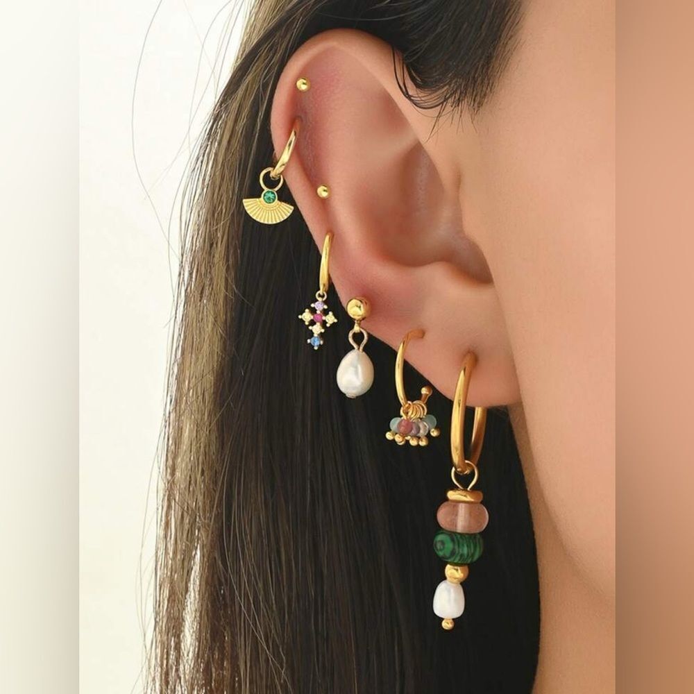 Pearl Earrings Set #1759
